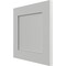 Ekena Millwork 12"W x 12"H True Fit PVC Flat Panel Shutters Sample, Hailstorm Gray SAMPLE-TFPFPST - alternate 5